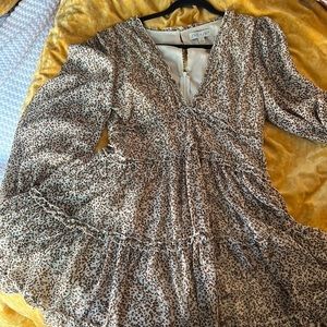 Floral Mini long sleeve dress